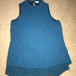 Teal Dressy Tank szXS